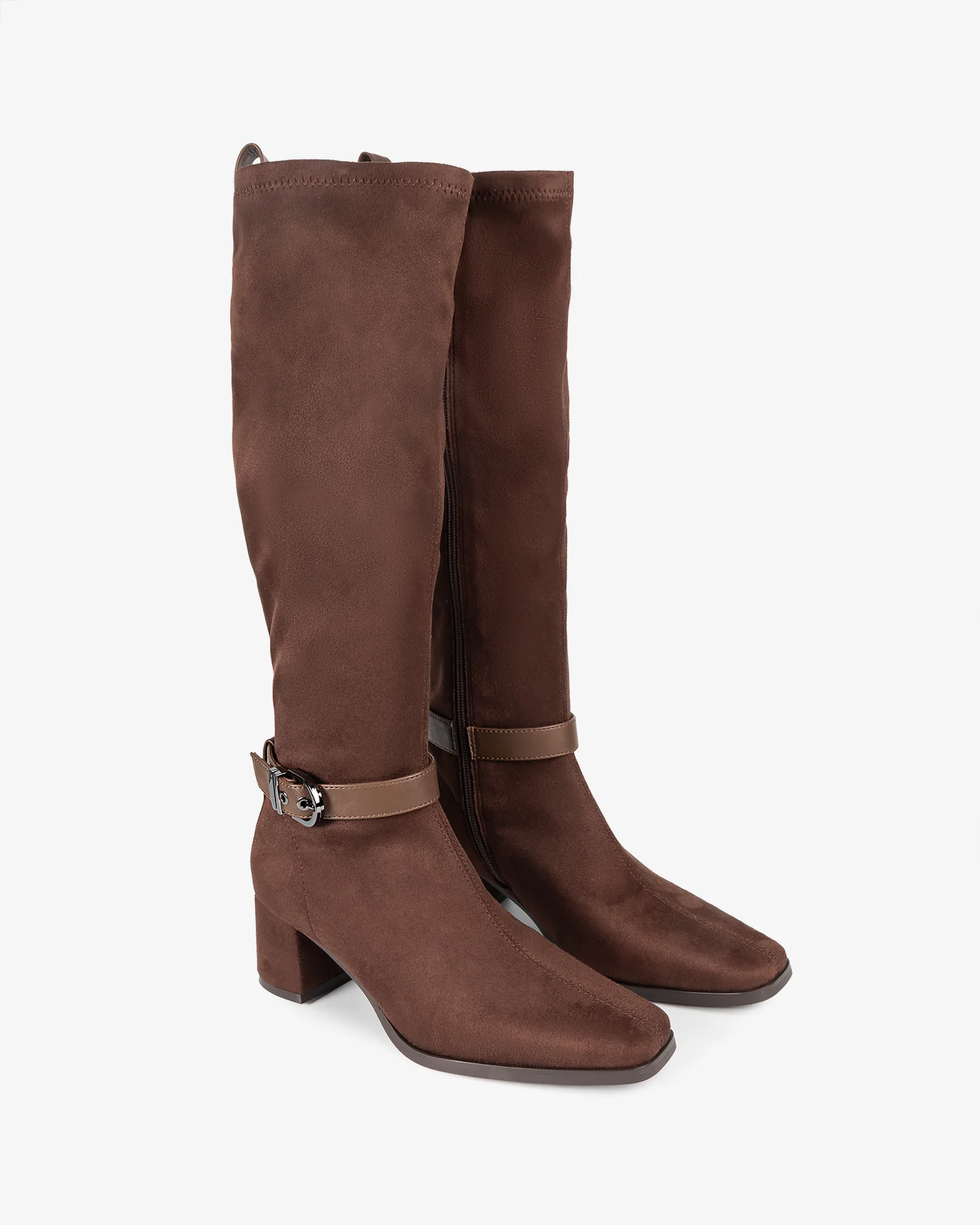 Bota Alta de Antelina Marrón Flare - Image 5