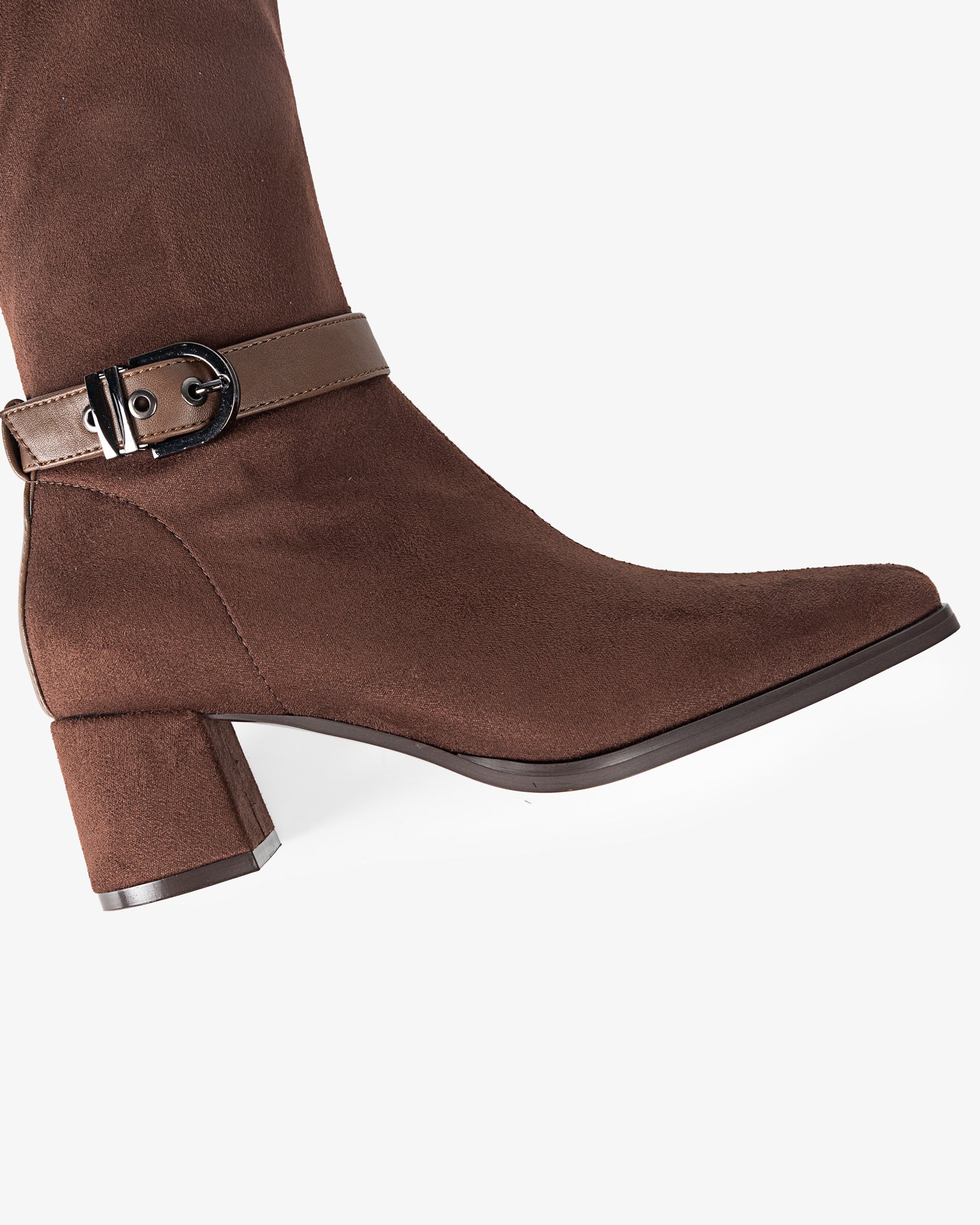 Bota Alta de Antelina Marrón Flare - Image 7