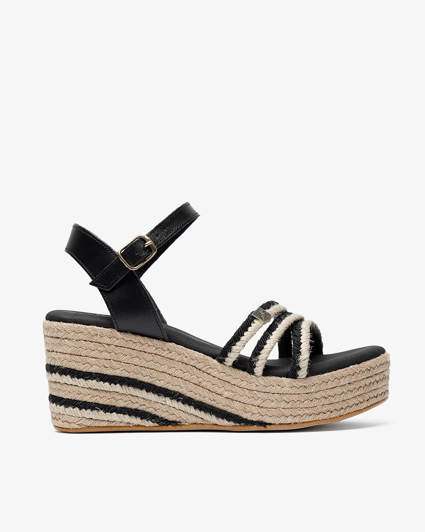 Cuña Albany Yute Negro - Image 3