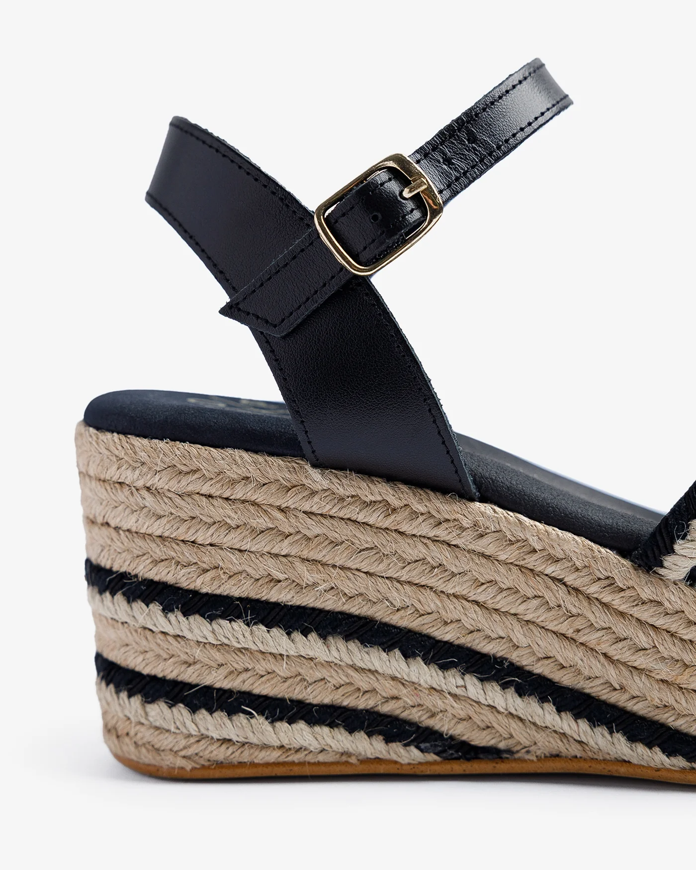 Cuña Albany Yute Negro - Image 6