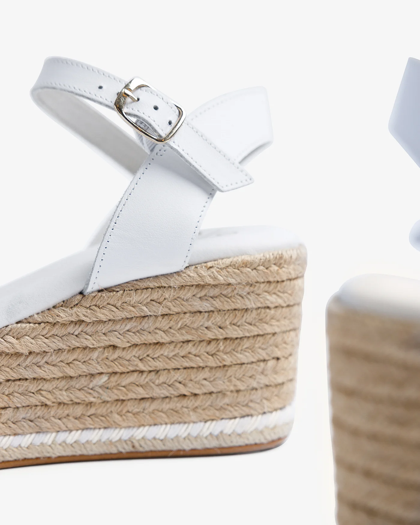 Cuña Arenal Piel Blanco - Image 6