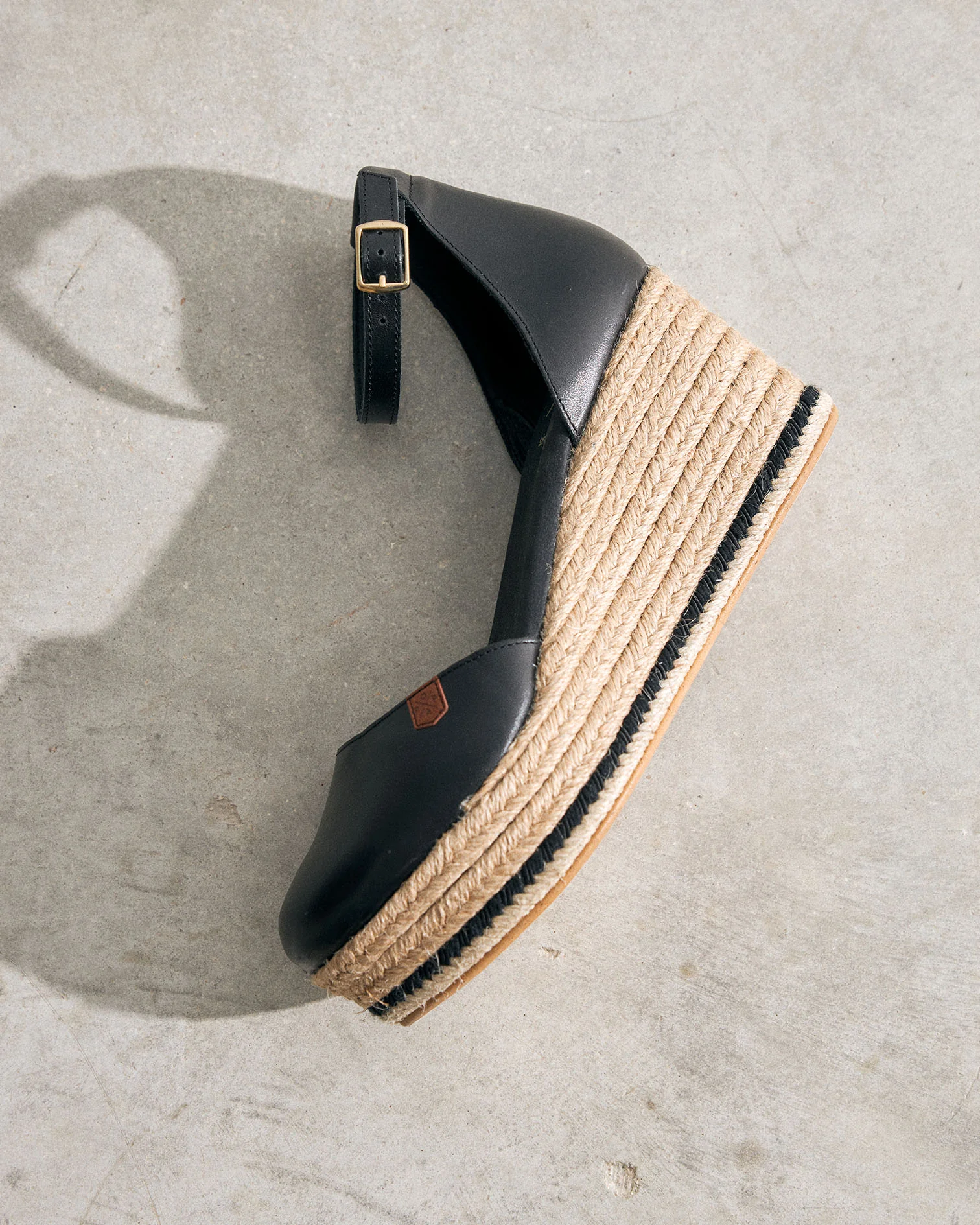 Cuña Cantalar Piel Negro - Image 3