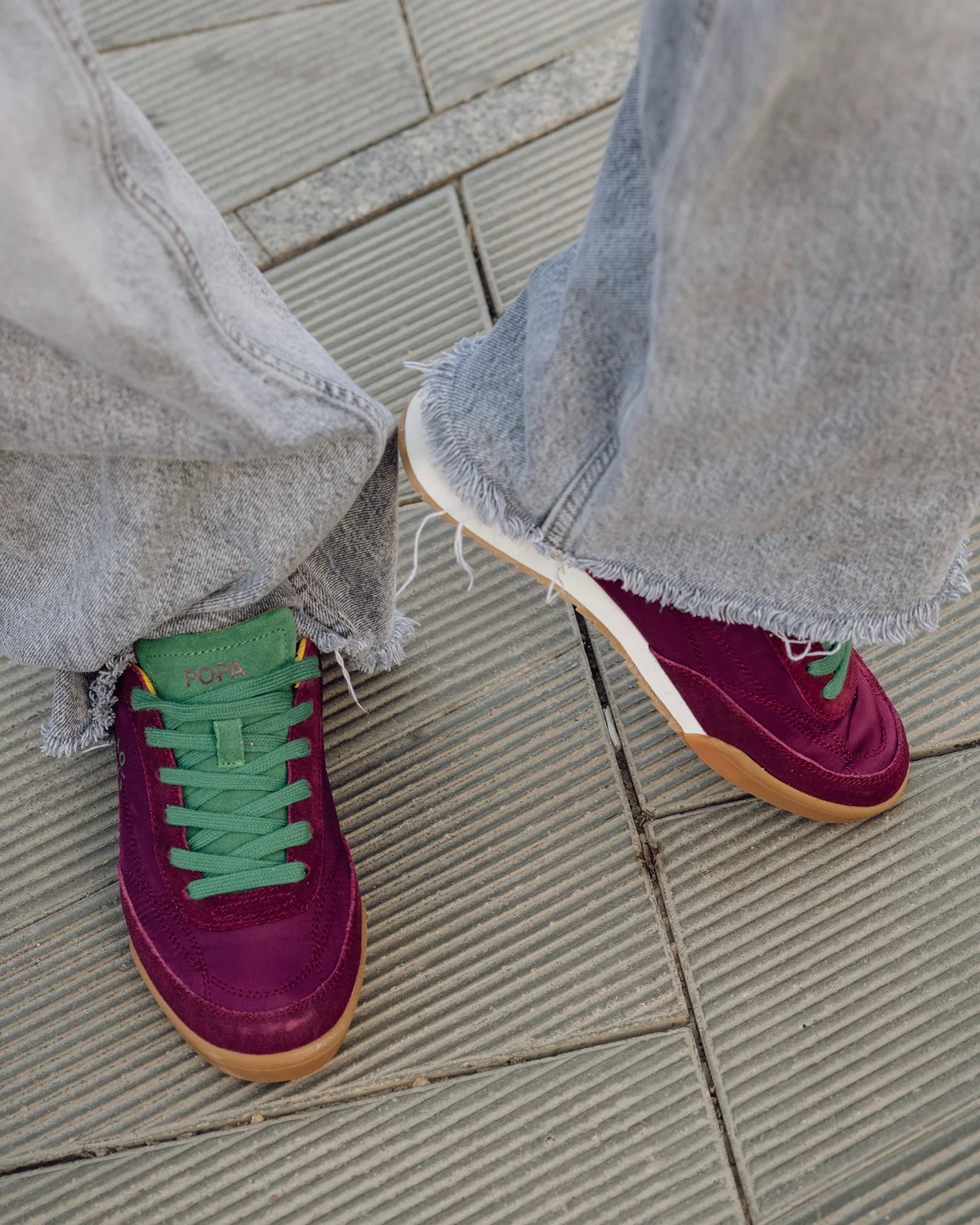 Zapatilla Muse Serraje Burdeos - Image 3